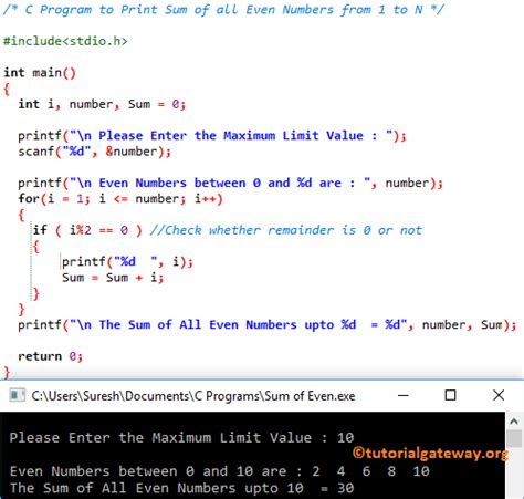 print even numbers in c++|C program to print all even numbers between 1 to n using while .